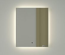 Зеркало DEFESTO GLOW DF 2503R с фацетом и LED-подсветкой 50x60 см., ИК - выключатель, 4500 K