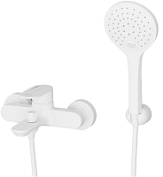 Смеситель для ванны и душа WasserKRAFT Mindel 8501, белый Soft-touch