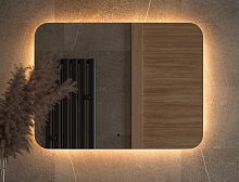Зеркало DEFESTO OPTI DF 2817RH с LED-подсветкой 80x60 см., ИК - выключатель, 3000 K