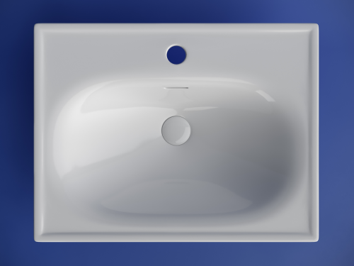 Раковина накладная мебельная Ceramicanova Sabo CN13001, белый глянец фото 3