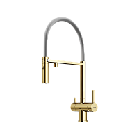 Смеситель для кухни Sancos Imola SC4010BG, брашированное золото