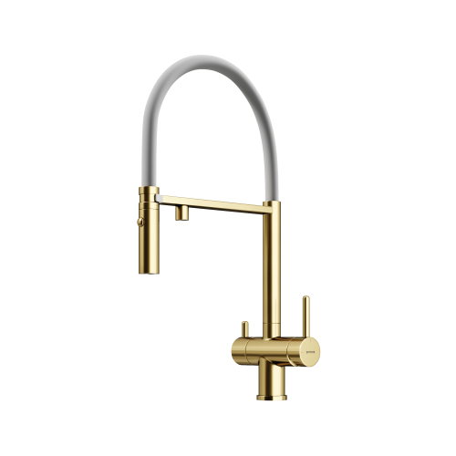 Смеситель для кухни Sancos Imola SC4010BG, брашированное золото