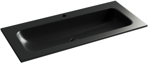 Раковина накладная мебельная Ceramicanova Grace CN7013MB, черный матовый