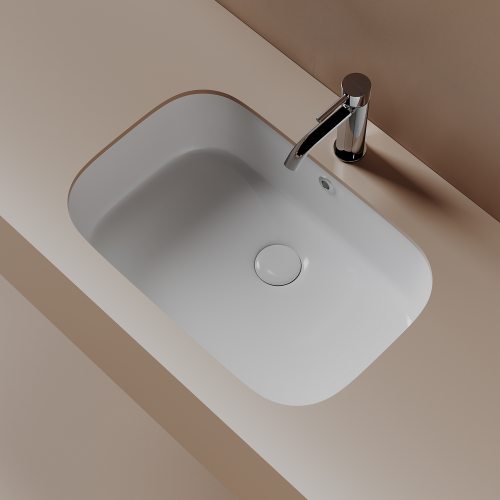 Раковина встраиваемая снизу Ceramicanova Era CN15006, белый глянец