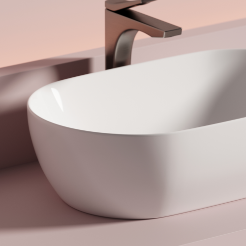 Накладная раковина Ceramicanova Twist CN12001, белый глянец фото 6