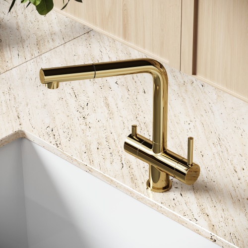 Смеситель для кухни Sancos Spin SC4015ZG, полированное золото фото 8