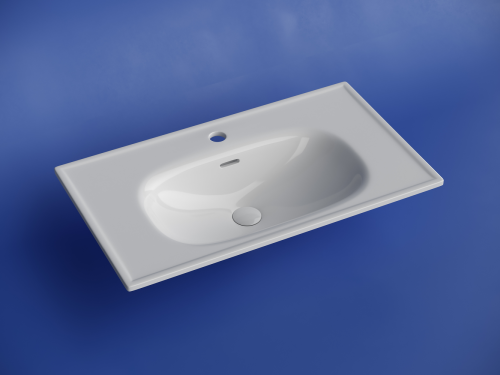 Раковина накладная мебельная Ceramicanova Sabo CN13002, белый глянец фото 2