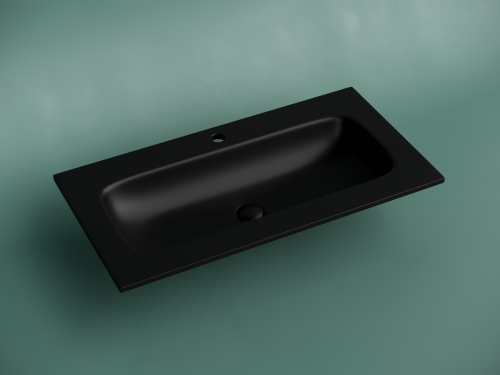 Раковина накладная мебельная Ceramicanova Grace CN7019MB, черный матовый фото 2