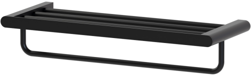 Полка Artwelle Schwarz 7781 для полотенец 60 см, чёрный матовый