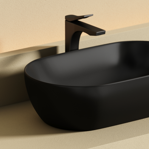 Накладная раковина Ceramicanova Twist CN12001MB, черный матовый фото 6