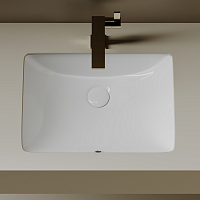 Раковина встраиваемая снизу Ceramicanova Era CN15001, белый глянец