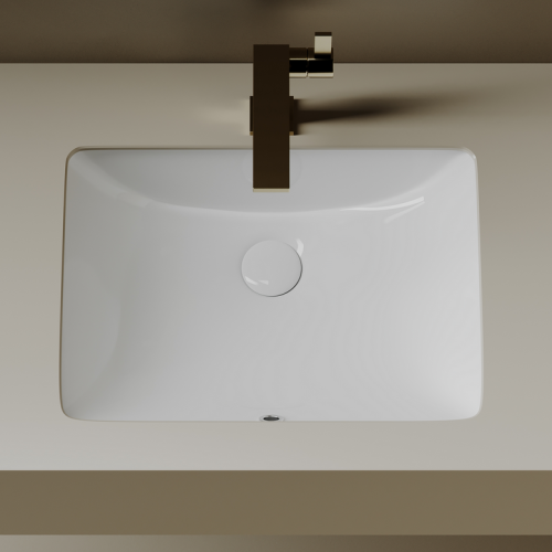 Раковина встраиваемая снизу Ceramicanova Era CN15001, белый глянец