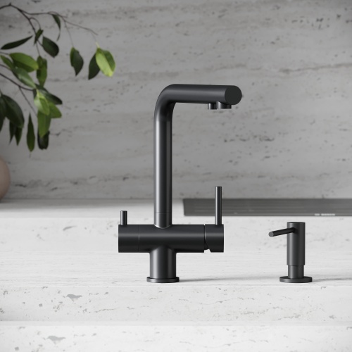 Смеситель для кухни Sancos Foster SC4014MB, черный матовый фото 4