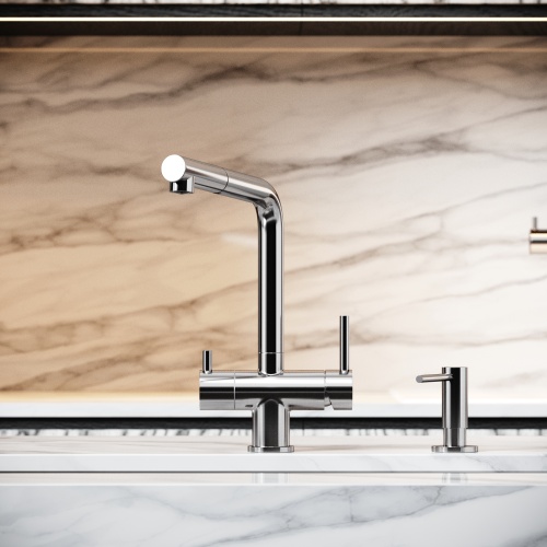 Смеситель для кухни Sancos Spin SC4015BN, брашированный никель фото 4