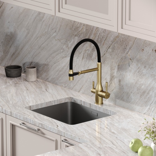 Смеситель для кухни Sancos Garda SC4009BG, брашированное золото фото 13