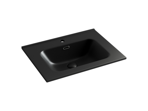 Раковина накладная мебельная Ceramicanova Element CN7001MB, черный матовый фото 3