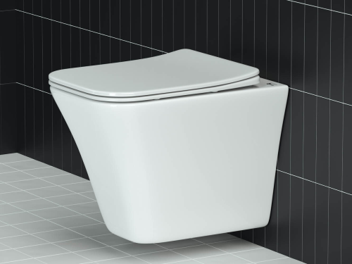 Подвесной унитаз Ceramicanova Mono CN1902 с крышкой-сидением фото 5