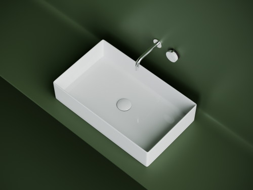 Накладная раковина Ceramicanova Element CN6070, белый глянец фото 3