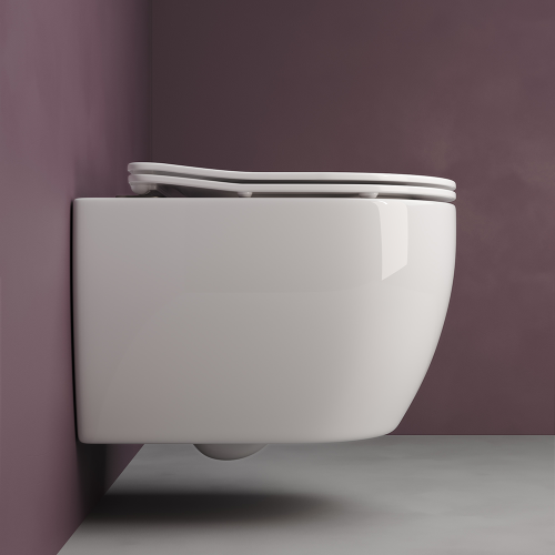 Подвесной унитаз Ceramicanova Play CN3001 с крышкой-сидением фото 8
