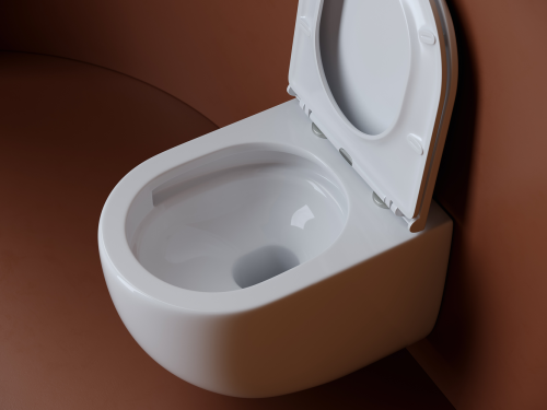 Подвесной унитаз Ceramicanova UP CN4007 с крышкой-сидением фото 12