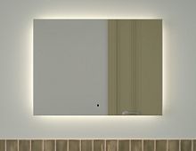 Зеркало DEFESTO GLOW DF 2507RH с фацетом и LED-подсветкой 80x60 см., ИК - выключатель, 4500 K