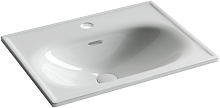 Раковина накладная мебельная Ceramicanova Sabo CN13001, белый глянец CN13001 Раковина накладная мебельная Ceramicanova Sabo CN13001, белый глянец