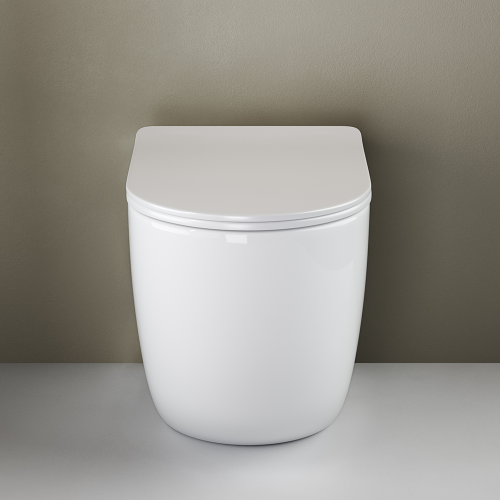 Унитаз приставной напольный Ceramicanova Mia CN1810 с крышкой-сидением фото 5
