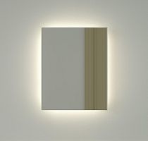 Зеркало DEFESTO GLOW DF 2501 с фацетом и LED-подсветкой 40x50 см., без выключателя, 4500 K