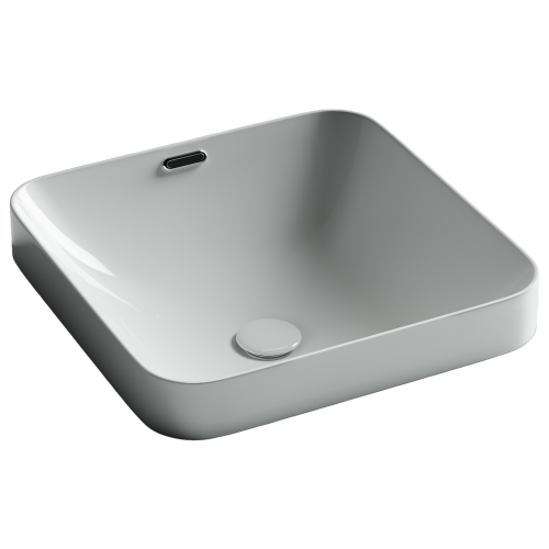 Раковина встраиваемая сверху Ceramicanova Element CN6077, белый глянец