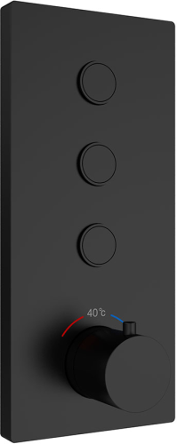 Душевой комплект Vincea VSFW-433TI1RMB, встраиваемый С ВНУТРЕННЕЙ ЧАСТЬЮ,  черный фото 4