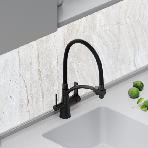 Смеситель для кухни Sancos Eri SC4001MB, матовый черный фото 8