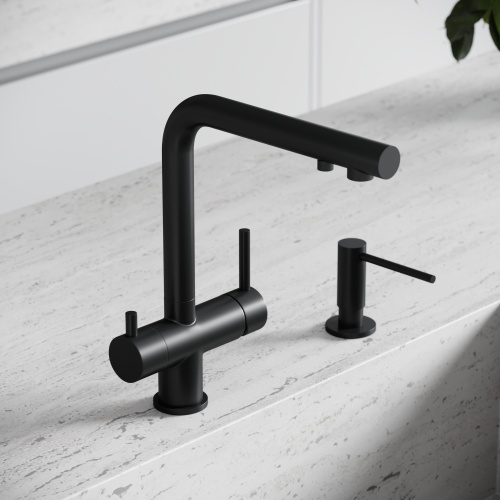 Смеситель для кухни Sancos Foster SC4014MB, черный матовый фото 2