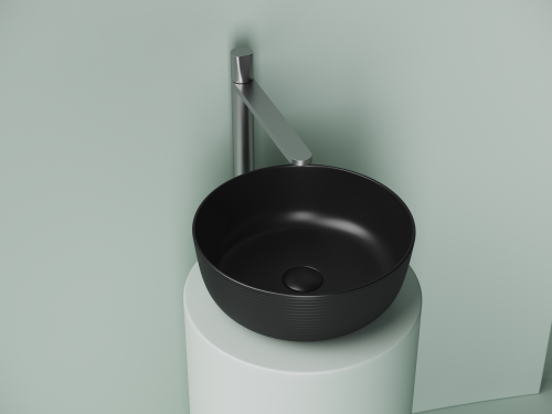Накладная раковина Ceramicanova Element CN6073MB, черный матовый фото 4