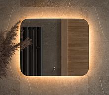 Зеркало DEFESTO OPTI DF 2813SH с LED-подсветкой 60x50 см., сенсорный выключатель, 3000 K