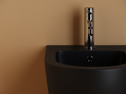 Биде подвесной Ceramicanova Uno CN11002MB черное матовое фото 7