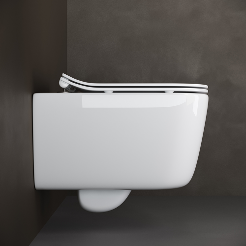 Подвесной унитаз Ceramicanova New Day CN3005 с крышкой-сидением фото 9