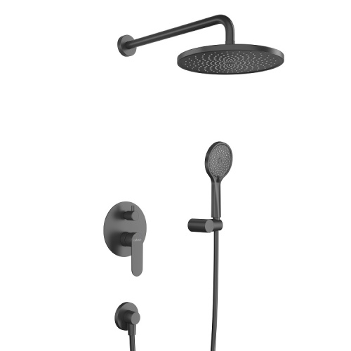 Душевой комплект Cezares STYLUS-DSET-NOP С ВНУТРЕННЕЙ ЧАСТЬЮ, черный матовый фото 2