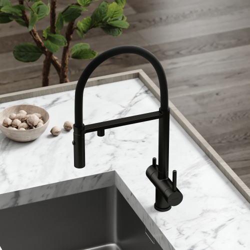 Смеситель для кухни Sancos Imola SC4010MB, матовый черный фото 10