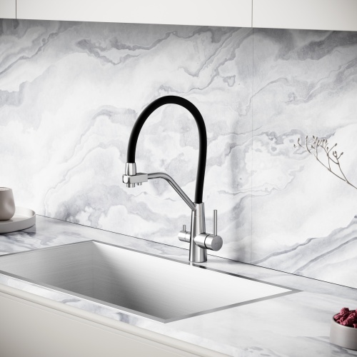 Смеситель для кухни Sancos Nolia SC12003SS, нержавеющая сталь фото 5