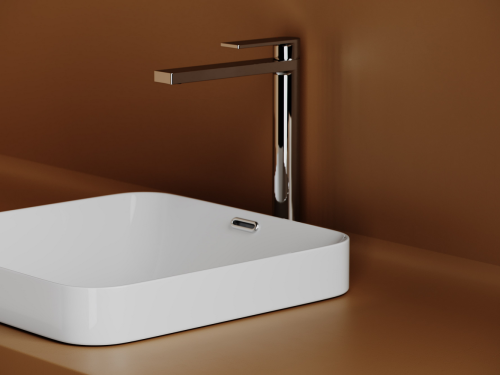 Раковина встраиваемая сверху Ceramicanova Element CN6077, белый глянец фото 3