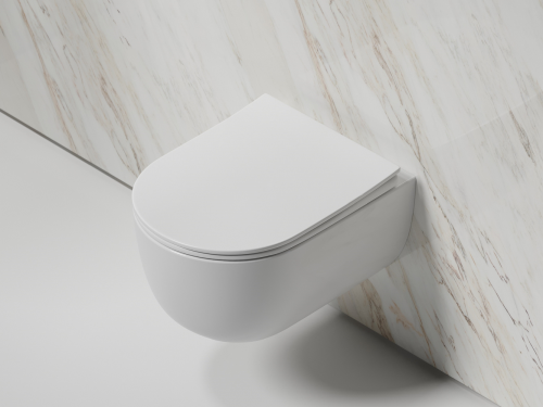 Подвесной унитаз Ceramicanova Modena CN6063 с крышкой-сидением фото 5