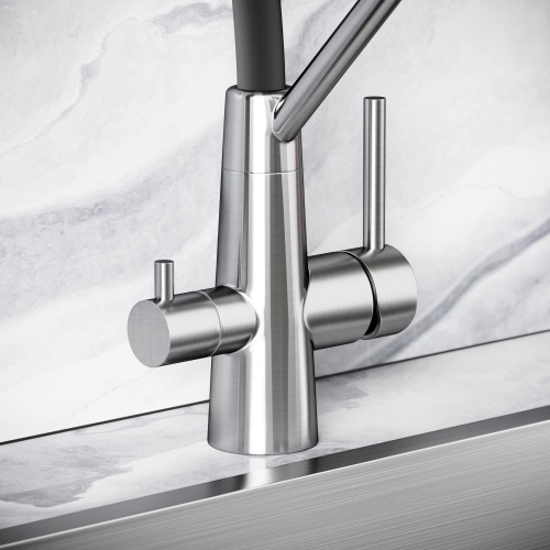 Смеситель для кухни Sancos Nolia SC12003SS, нержавеющая сталь фото 7