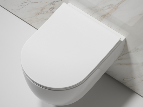 Подвесной унитаз Ceramicanova Modena CN6063 с крышкой-сидением фото 10
