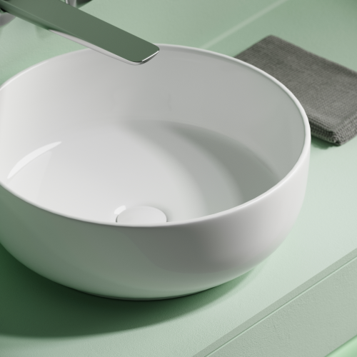 Накладная раковина Ceramicanova Taycant CN12003, белый глянец фото 7