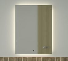 Зеркало DEFESTO GLOW DF 2507R с фацетом и LED-подсветкой 60x80 см., ИК - выключатель, 4500 K