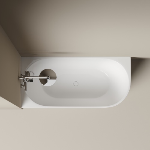 Асимметричная угловая акриловая ванна Sancos Edge FB23L левосторонняя, 170x80 фото 6