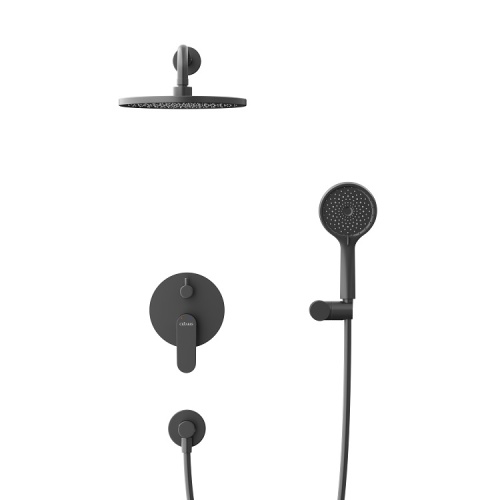 Душевой комплект Cezares STYLUS-DSET-NOP С ВНУТРЕННЕЙ ЧАСТЬЮ, черный матовый фото 3