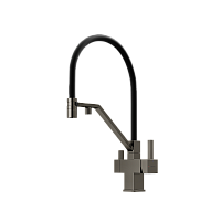 Смеситель для кухни Sancos Loro SC4007GG, вороненая сталь