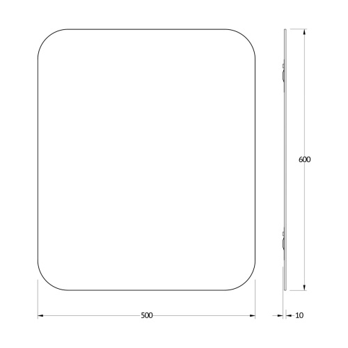 Зеркало Evoform Colora с черной окантовкой 50x60 см, BY 0433 фото 3