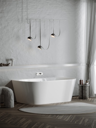 Асимметричная угловая акриловая ванна Sancos Veneto L FB11 левосторонняя, 170x80 см фото 5